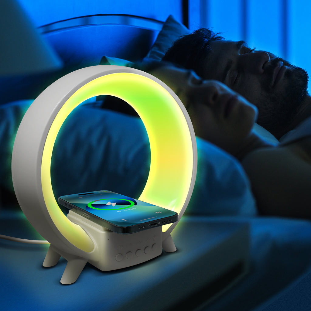 SoundSphere RGB Light Show Speaker with Wireless Charger