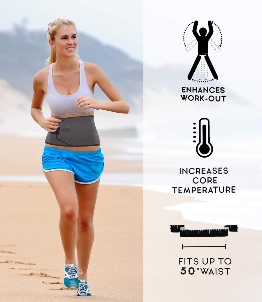 Aduro Sport Sweat Waist Trimmer Belt Premium Sweat Waist Trainer Stoma –  Aduro Products