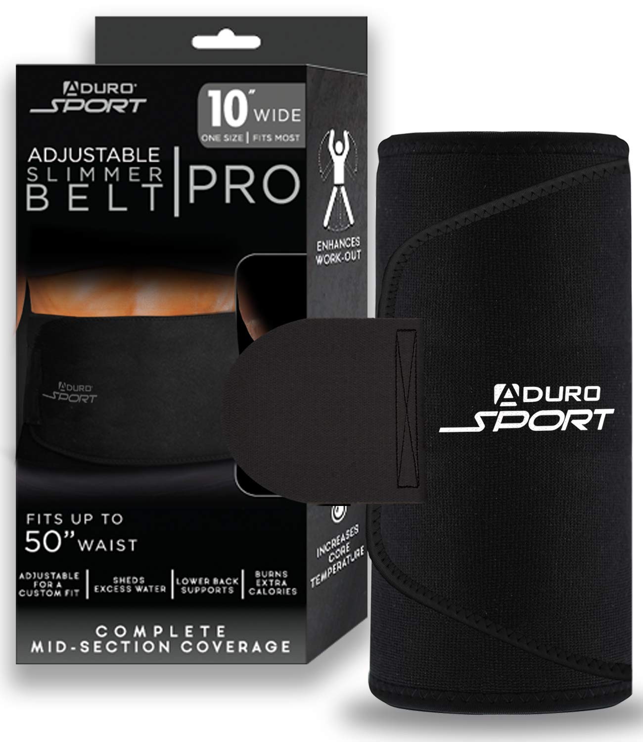 Burvogue Neoprene Sweat Waist Trainer Fitness Belt Thermo Body Shaper  Trimmer Corset Waist Cincher Wrap Workout Slim Shapewear