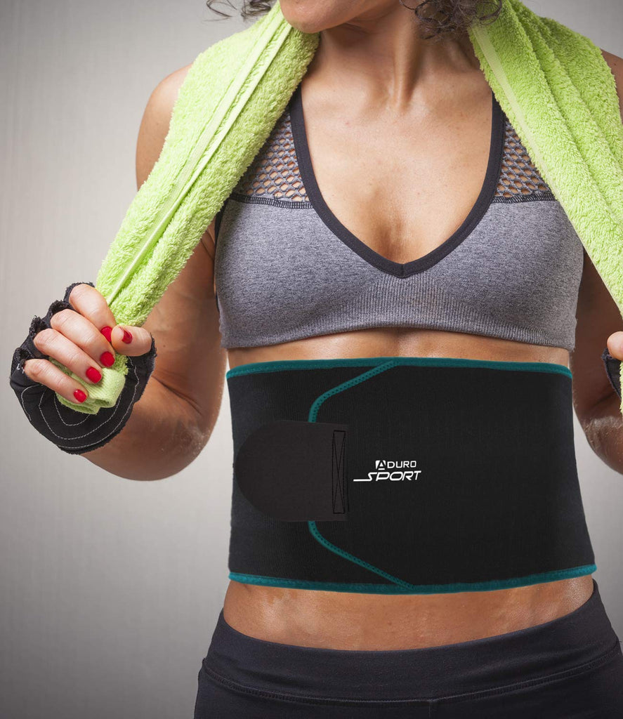ActiveGear Waist Trimmer Belt Bundle for Men & Women – Sweat Band Waist  Trainer Belt for a Toned Look - Reinforced Trim and Double Velcro (Blue 