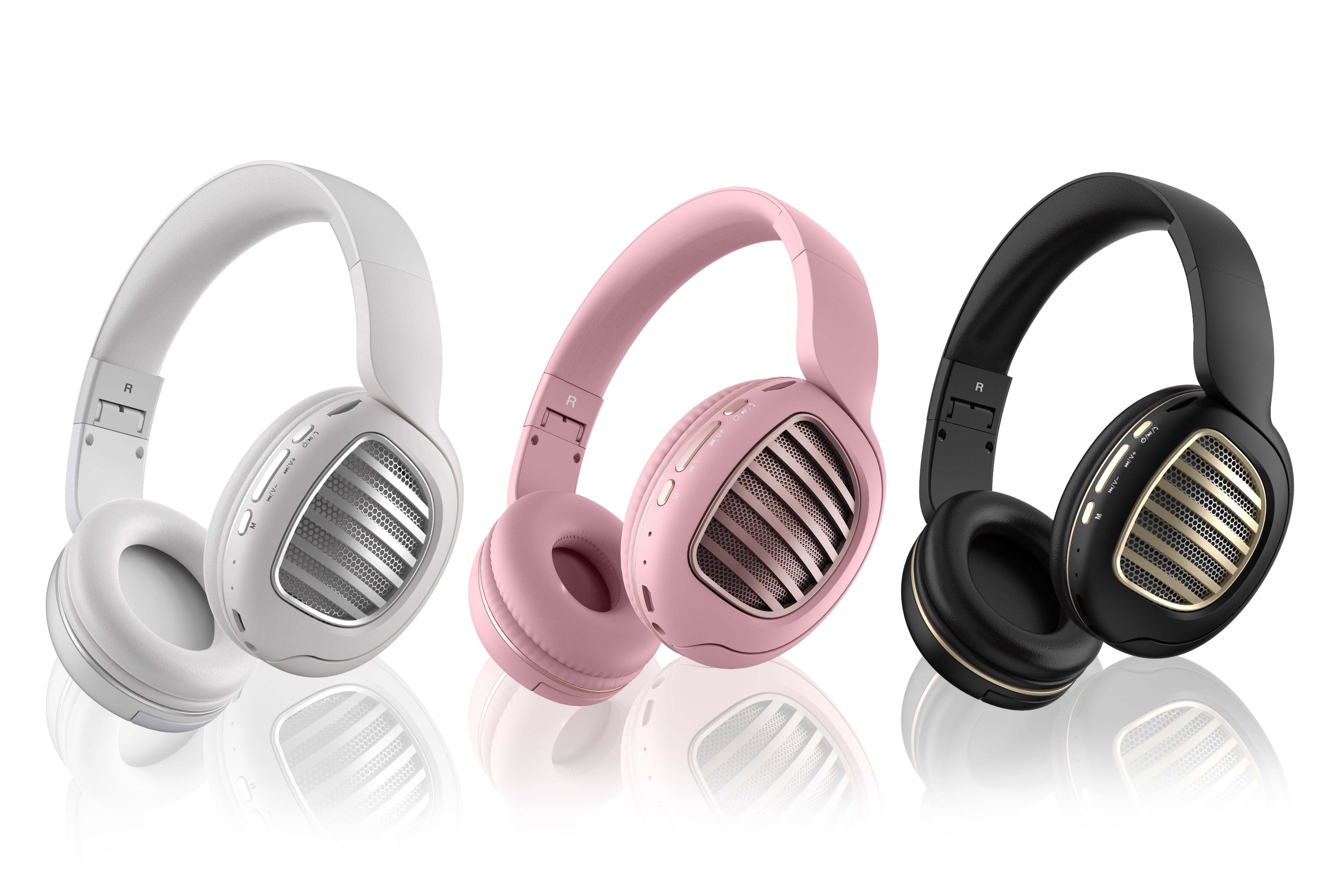 KeyNote Foldable Wireless Headphones Extended Battery Life – Aduro