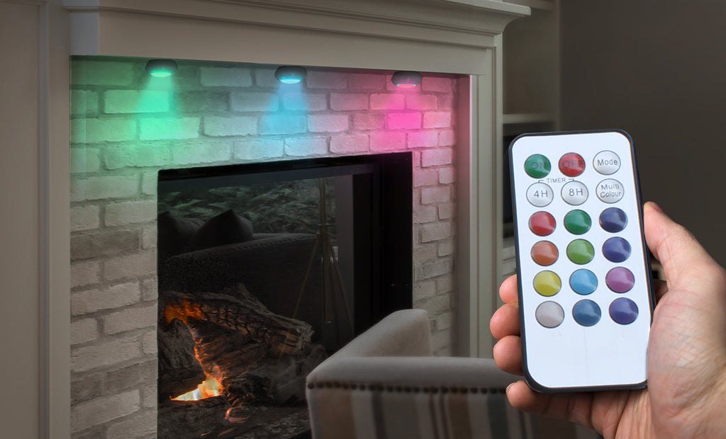Bright Basics 3 Pack Color Changing Wireless LED Puck Lights w/ Remote –  Aduro Products