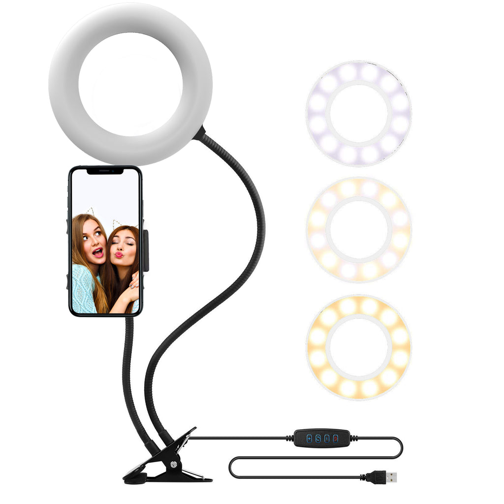Ring Light Tripod Stand With Flexible Clamp For Smartphone & Youtube